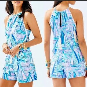 Lilly Pulitzer It’s Aboat Time Gianni Romper